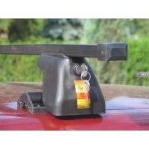 Bagażnik Amos Dromader C15 PLUS stalowy (4 łapy + 2 belki stalowe + 4 zamki z osłonkami)