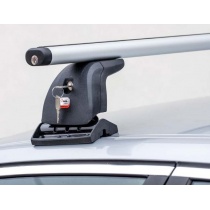 Bagażnik Amos model BETA aluminiowy (4 łapy + 2 belki aluminiowe + 4 zamki z osłonkami) Kit 103