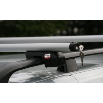 Bagażnik na relingi Amos "NOWY" AERO ALU (4 łapy + 2 belki aluminiowe) 