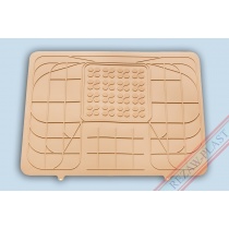 Dywanik tylni środkowy tzw. tunel uniwersalny na docięcie beżowy (d03501b)