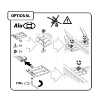 Taurus BikeUp adaptery wsuwki do belek aluminiowych T2/101